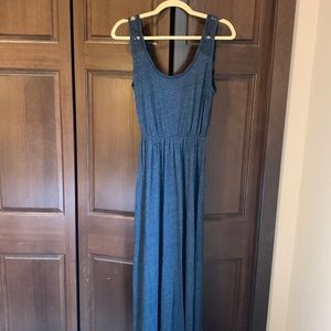 Abercrombie and Fitch lace and jersey maxi side slit dress M